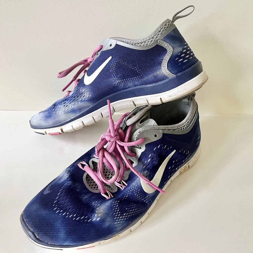 Nike Free TR Fit 4 Tie Dye Double Layer Mesh Running Shoes with Split Soles